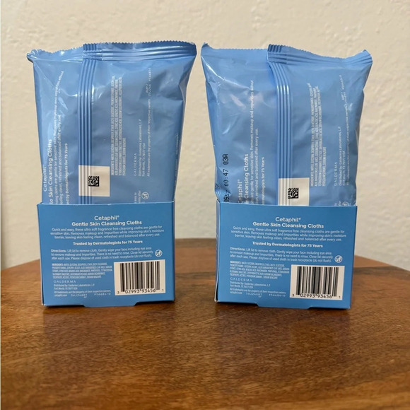 2 Pack - Cetaphil Gentle Skin Cleansing Cloths, 25 ct, Fragrance Free Wipes - Picture 3 of 4